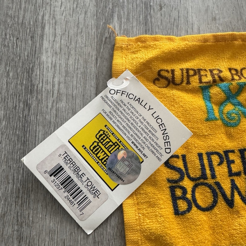 NWT Pittsburgh Steelers Super Bowl Champions Terrible Towel Myron Copes Official - Picture 2 of 3
